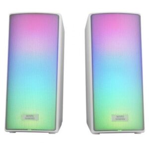 Altavoces con Bluetooth Mars Gaming MSRGB2W/ 15W/ 2.0/ Blancos